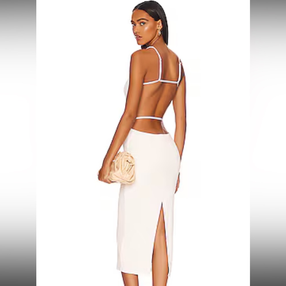 Camila Coelho Jeralyn Midi Dress Cream